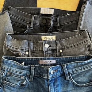 Size 26/S Bundle - Madewell and Everlane jeans, Joe’s shorts, Nike leggings